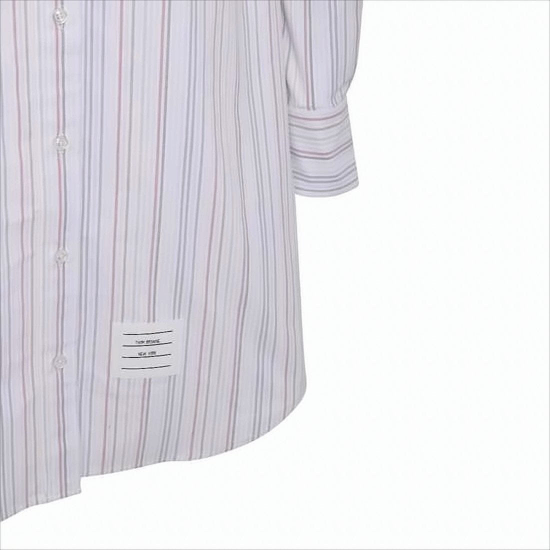 Thom Browne Classic Midi Dress With Striped Front And Solid Back