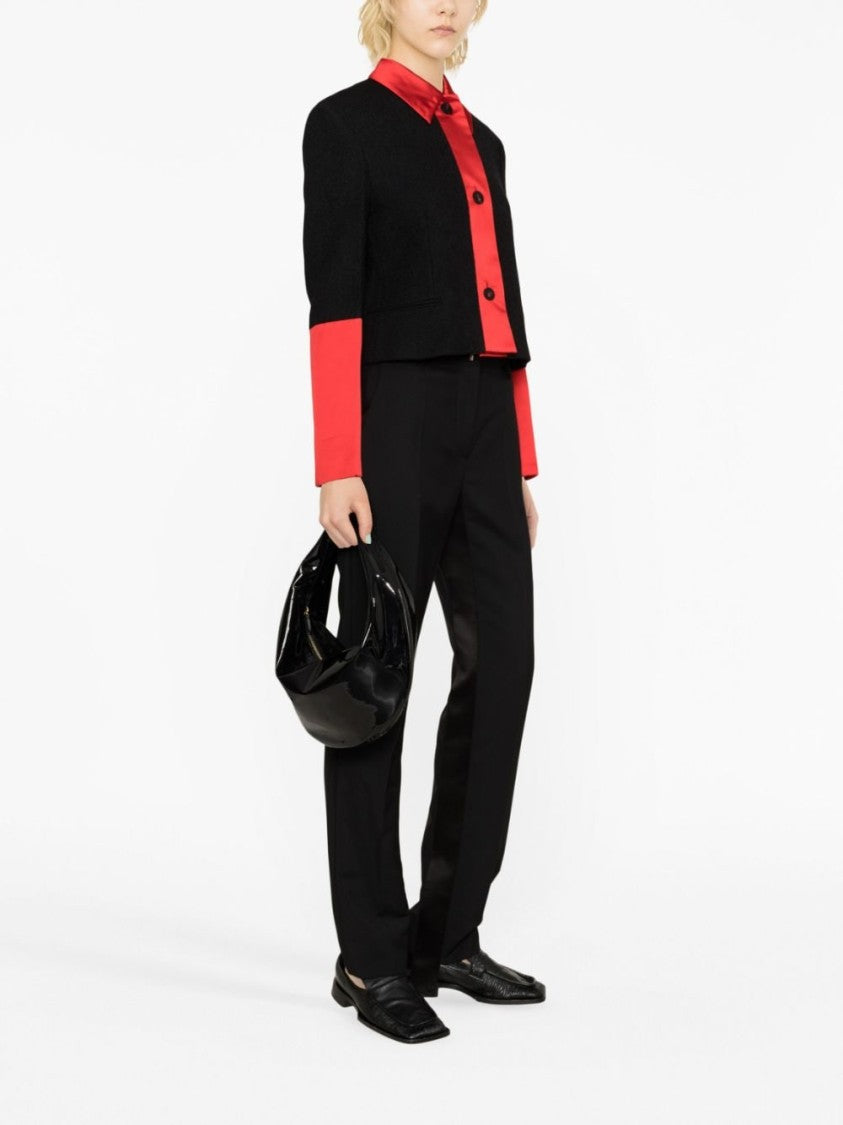 Ferragamo Color-Blocked Cropped Jacket