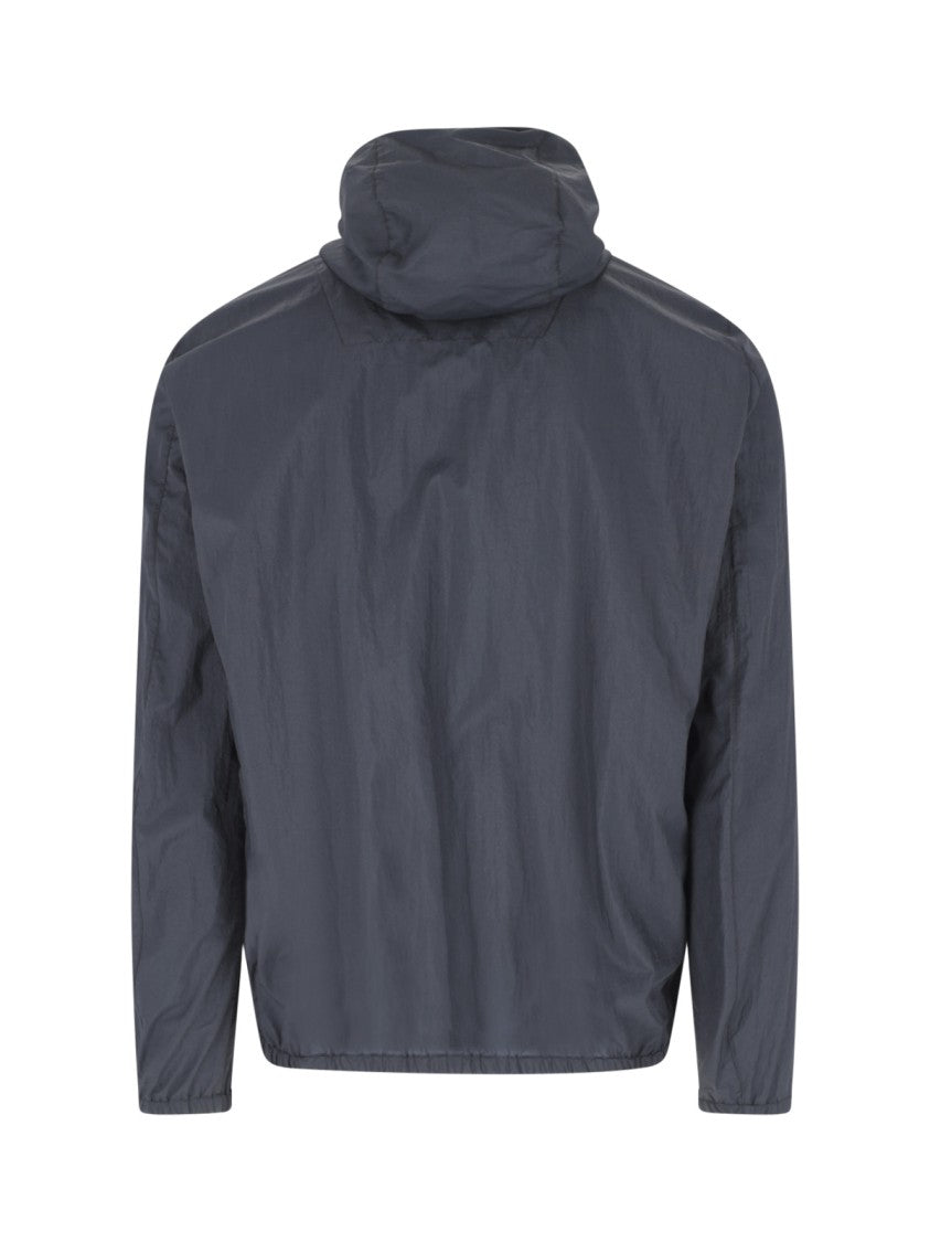 Herno Blue Double-Layer Ripstop Nylon Jacket