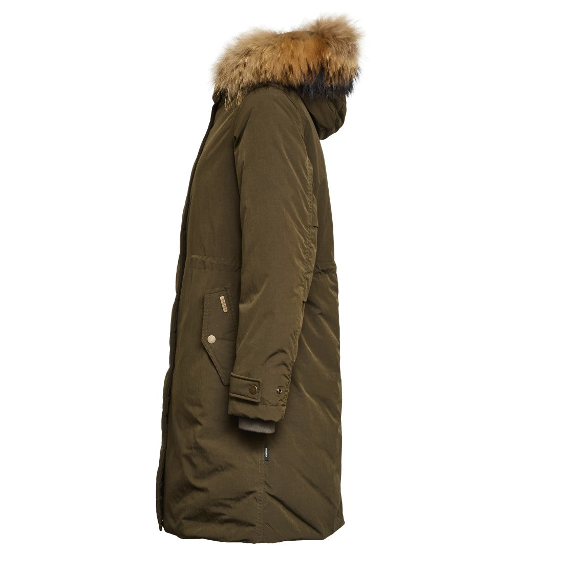 Woolrich Flared Parka With Removable Murmasky Fur Hood