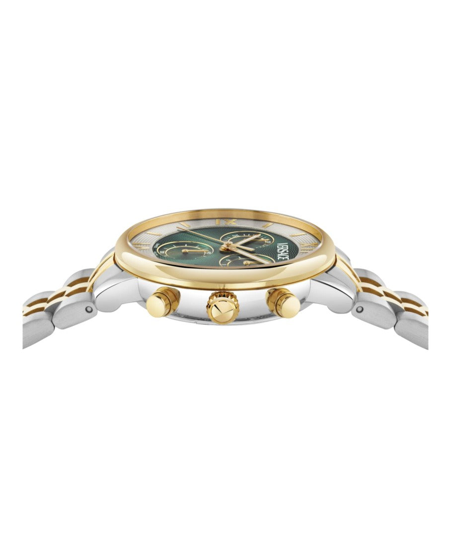 Versace Classic Round Chrono Bracelet Watch