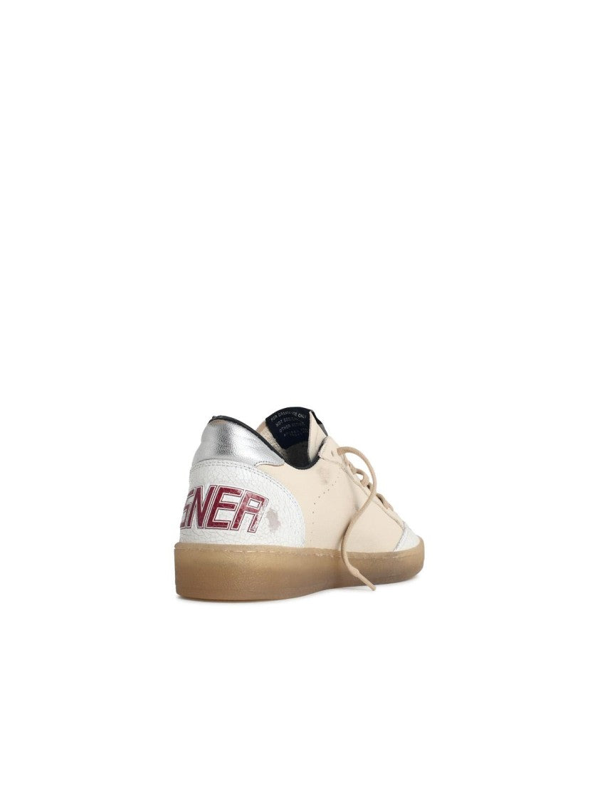 Golden Goose 'Ball Star' Beige Leather Sneakers