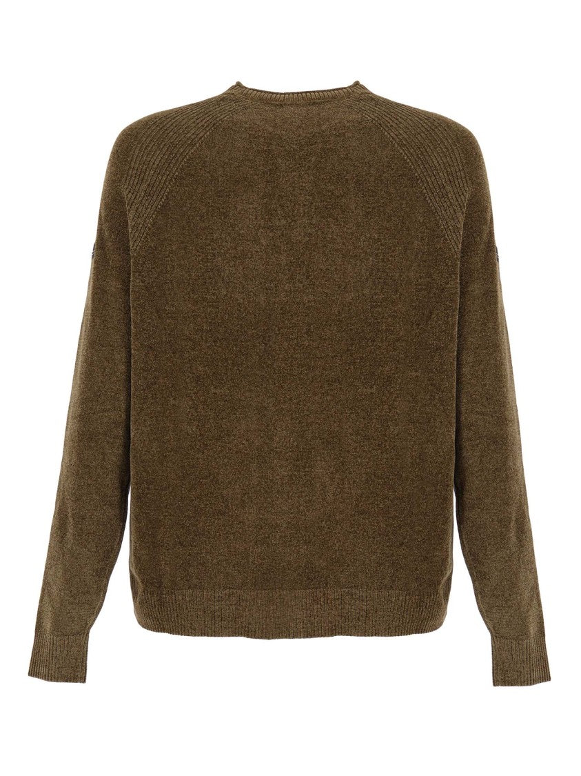 Rrd Velvet Round Neck Knit Sweater