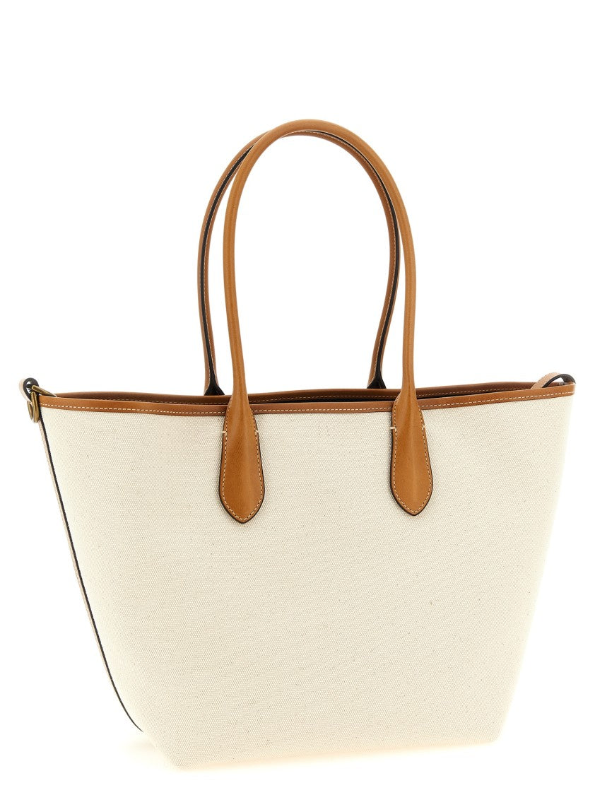 Polo Ralph Lauren Medium Canvas And Leather Shopping Bag