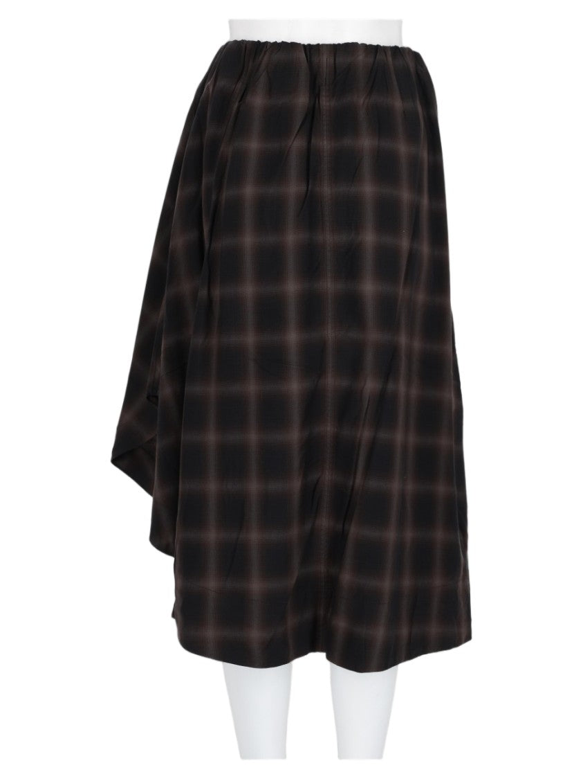 Our Legacy Multicolor Asymmetrical Draped Tencel Midi Skirt