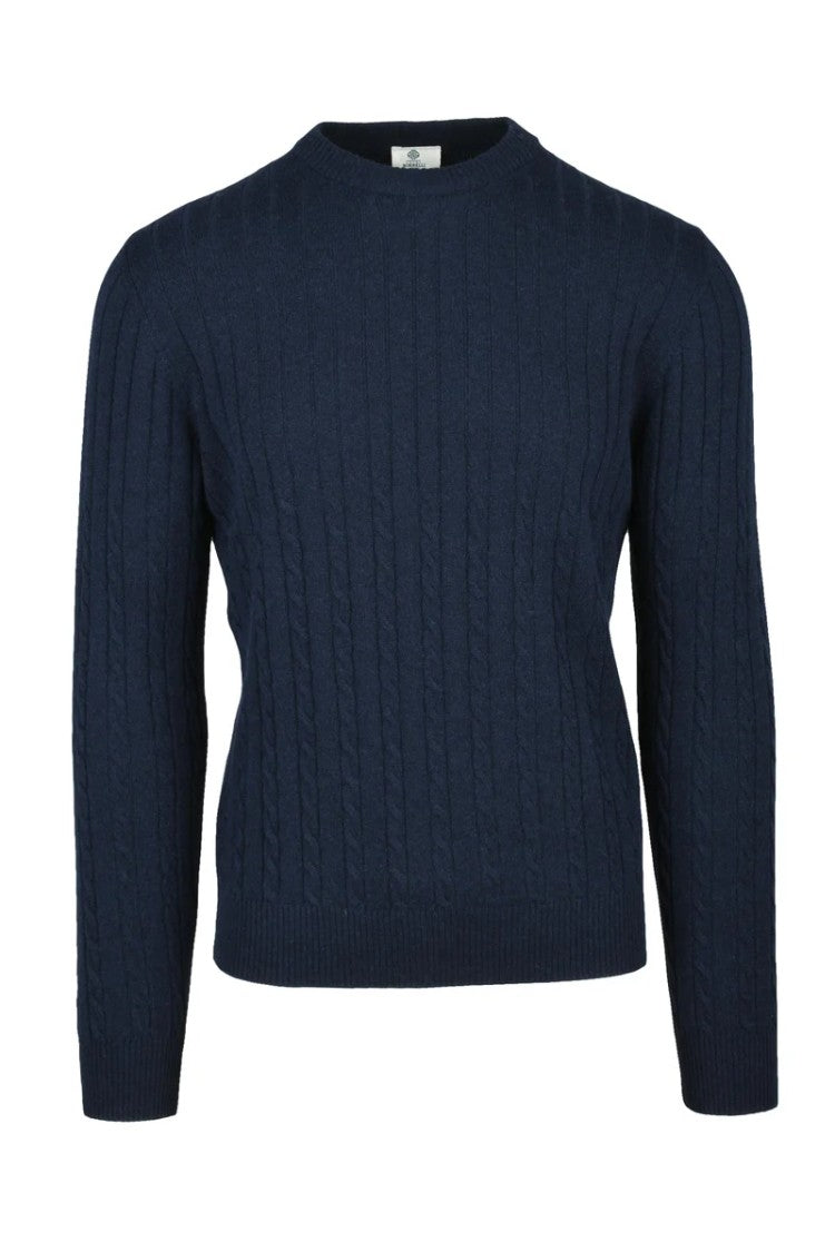 Luigi Borrelli Napoli Cable Knit Pullover Sweater