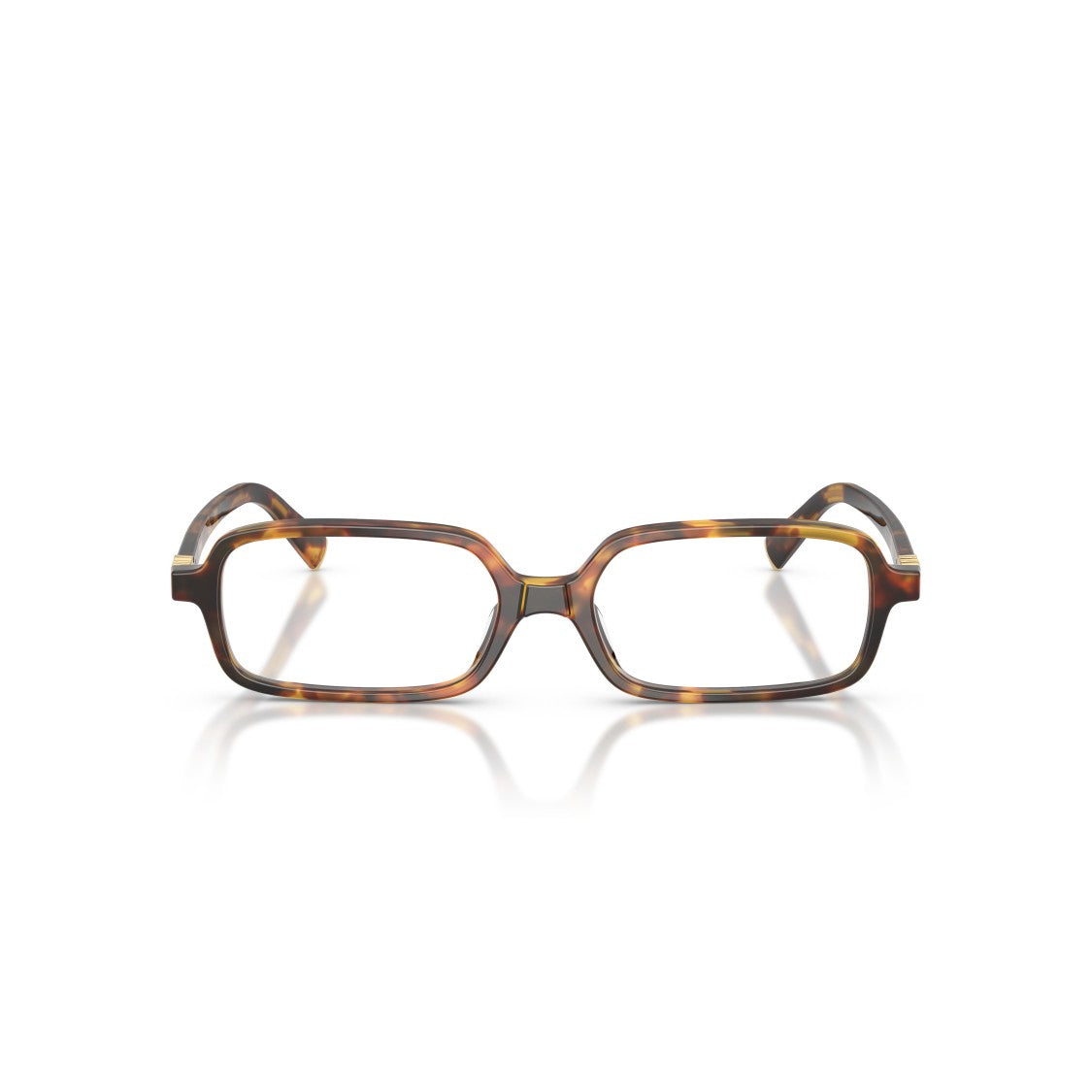 Miu Miu 0Mu 01Yv Rectangular Tortoiseshell Acetate Eyeglasses