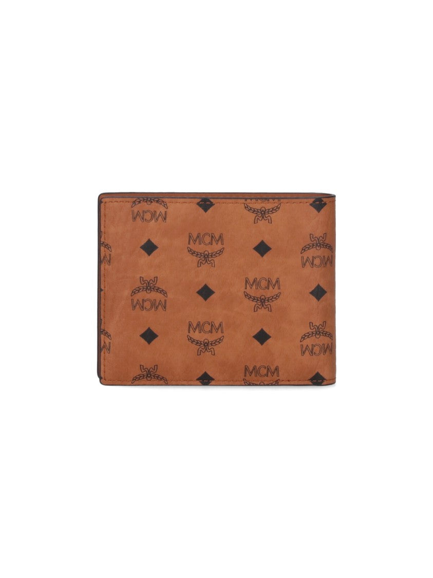 Mcm Mcm Bi-Fold Logo Wallet – Brown