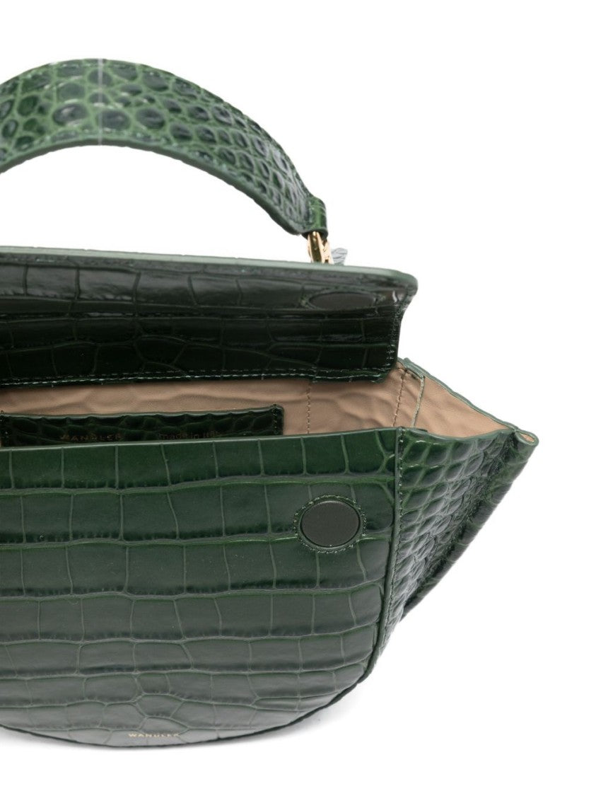 Wandler Crocodile-Embossed Shoulder Bag With Gold-Tone Accents