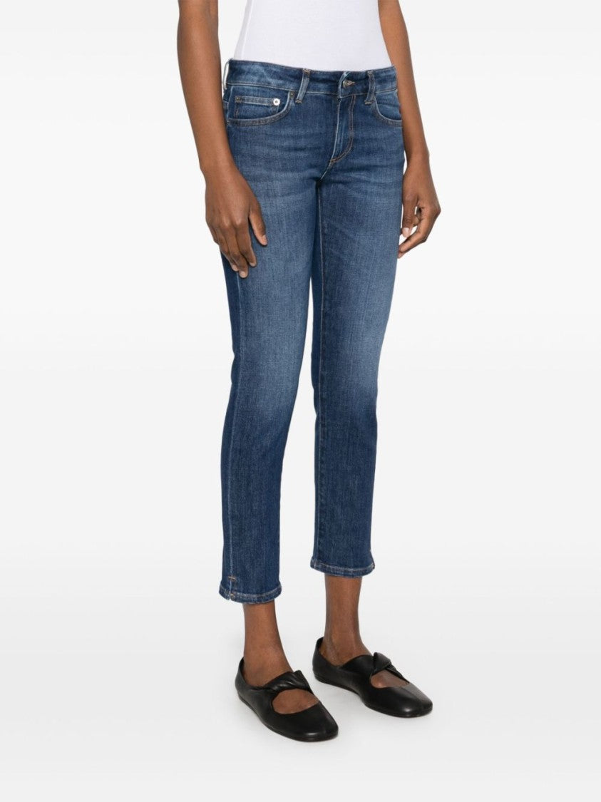 Dondup Slim Fit Cropped Jeans