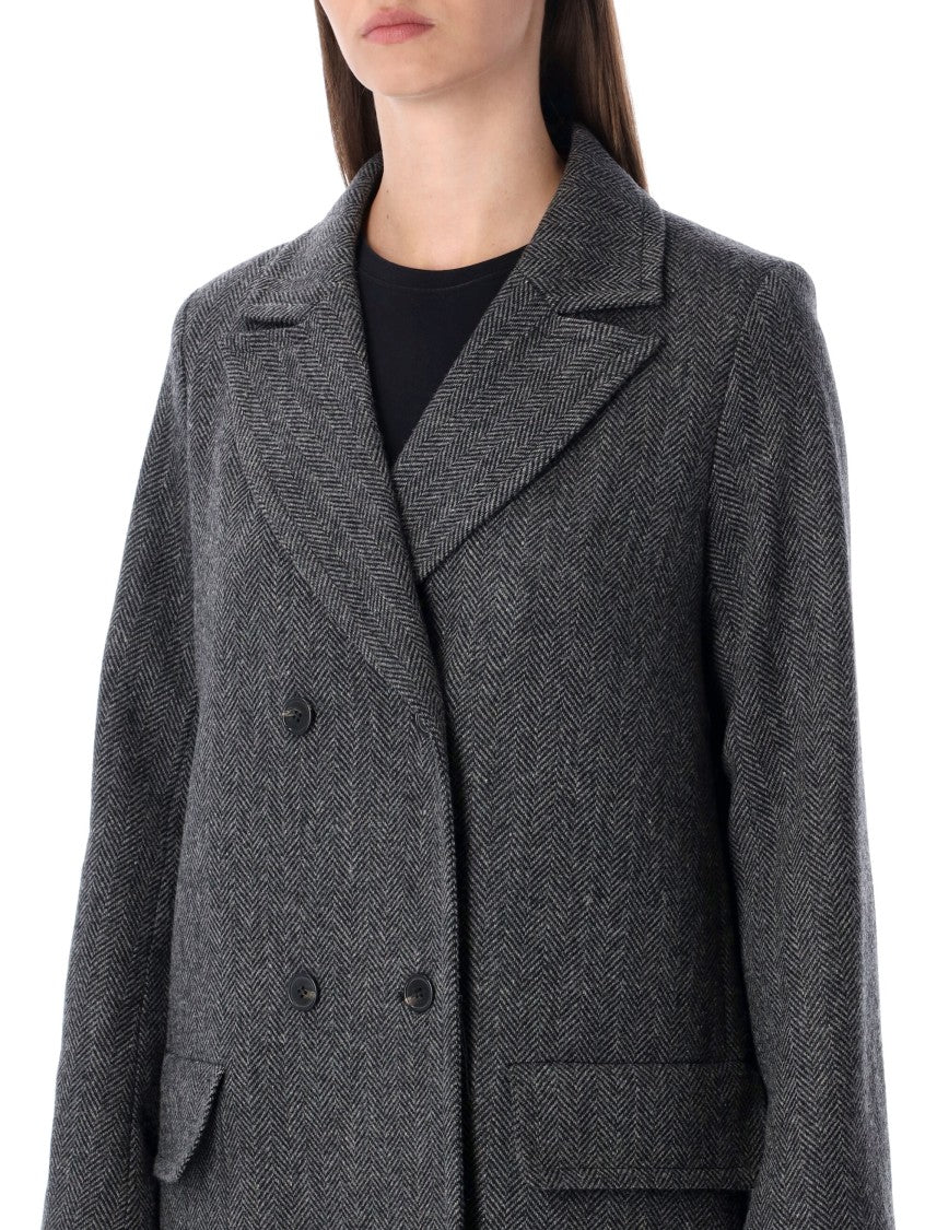 A.P.C. Ginny Wool Double-Breasted Coat