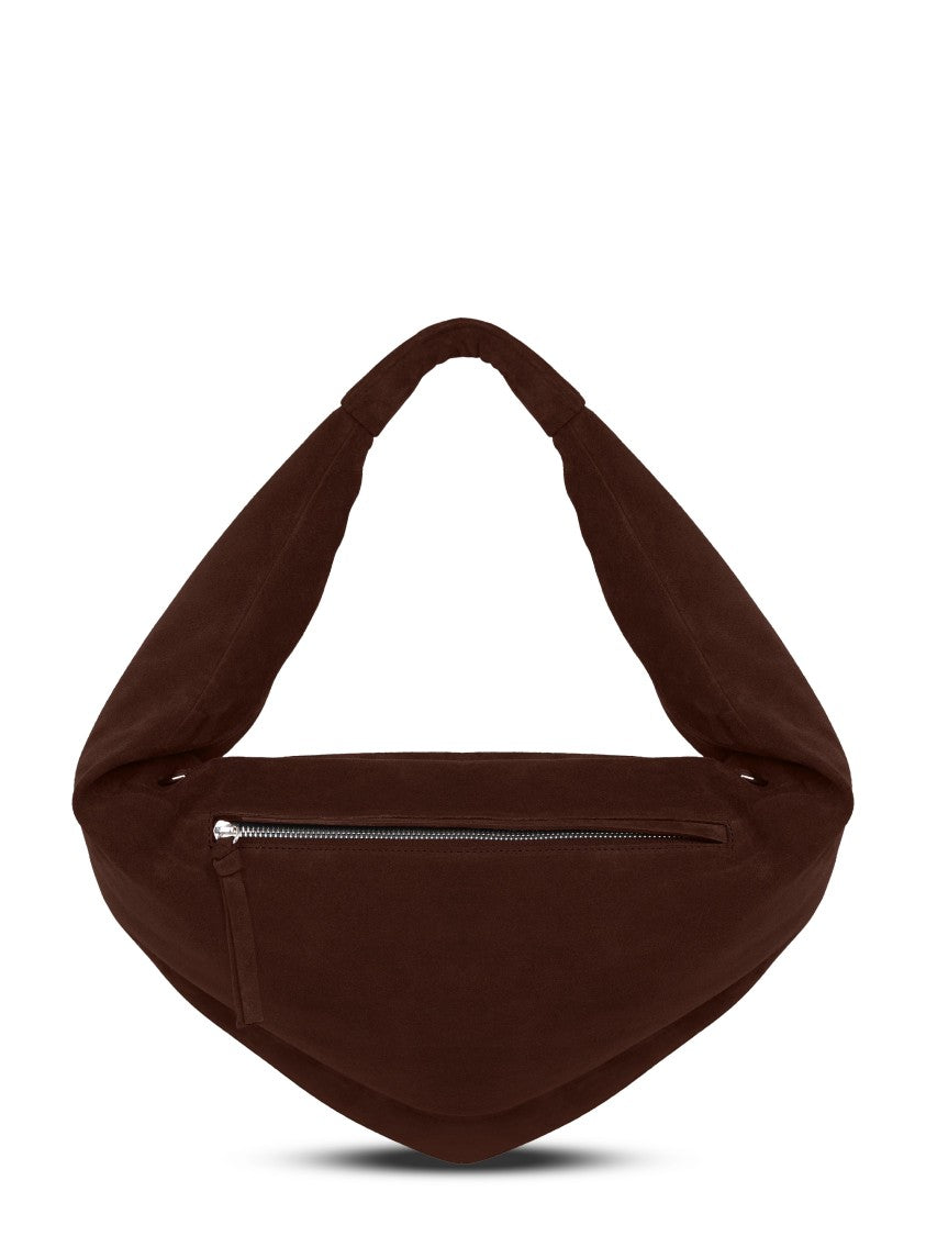 Federico Cina Triangular Silhouette Leather Hobo Bag