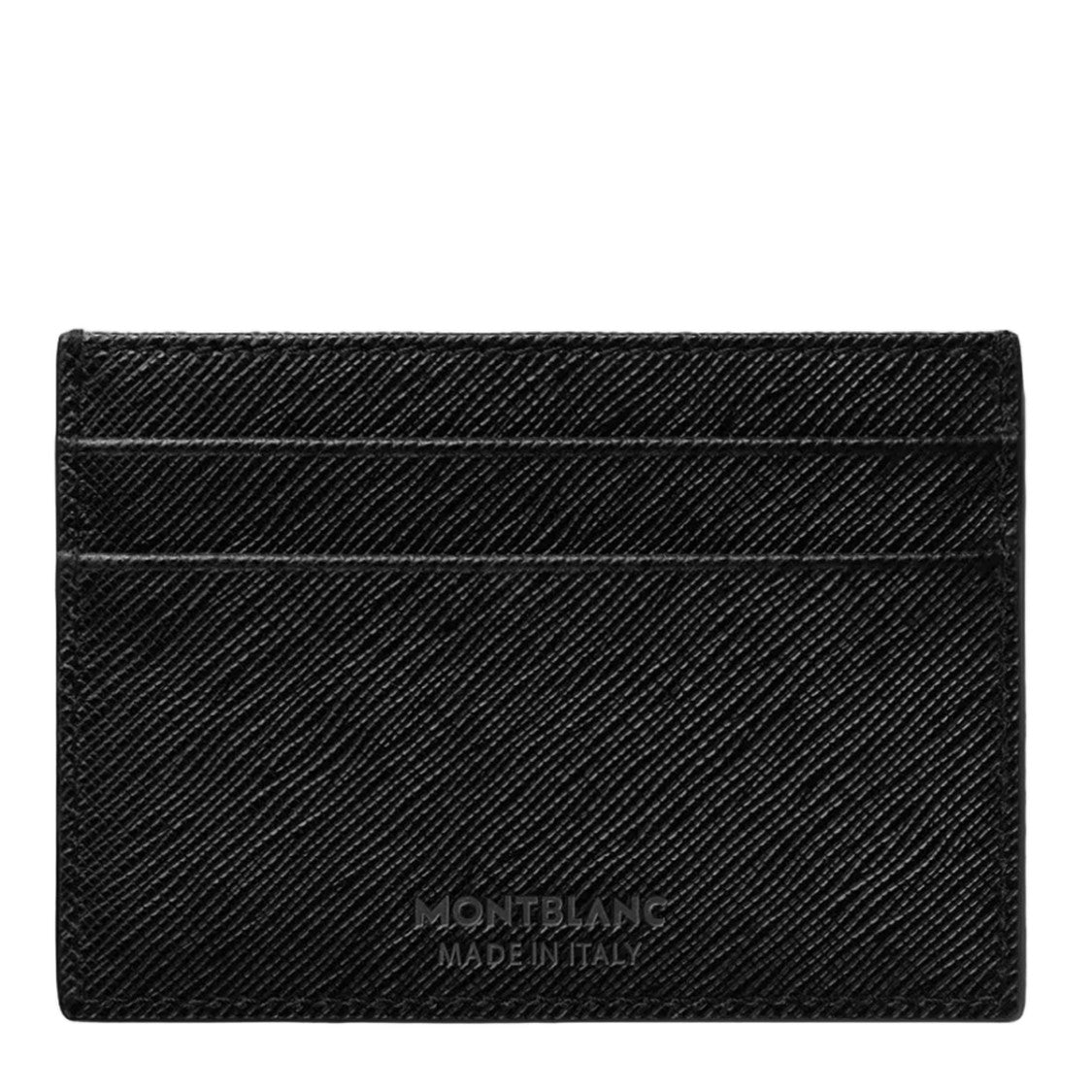 Montblanc Textured Black Cardholder And Embossed Accents