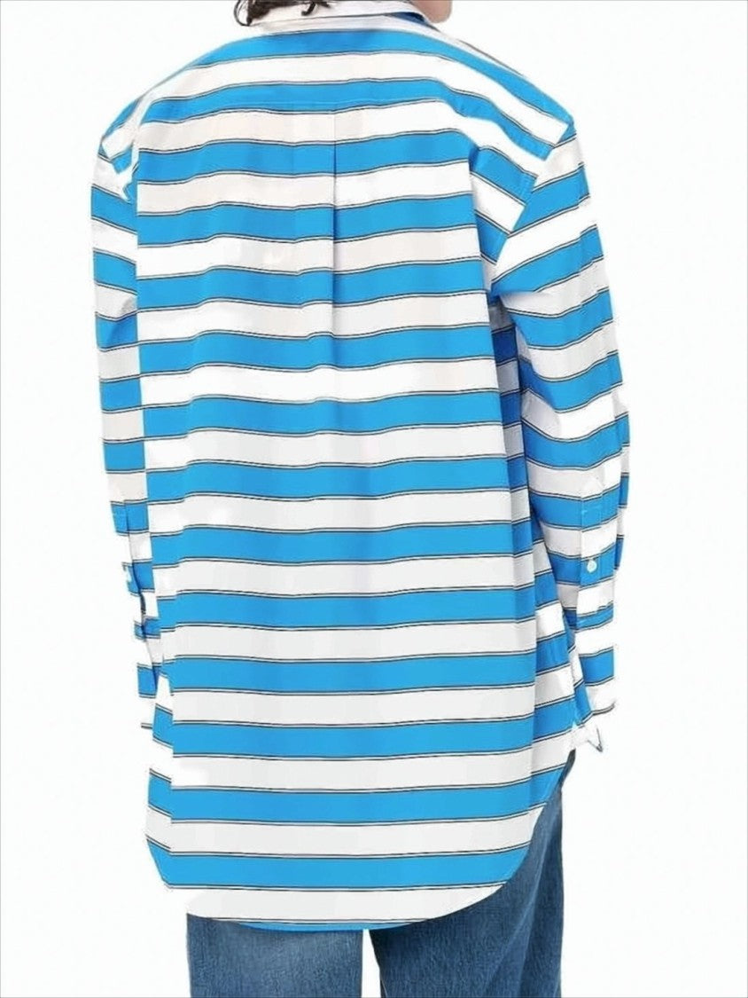 J. W. Anderson Bold Striped Long Sleeve Shirt With Classic Collar