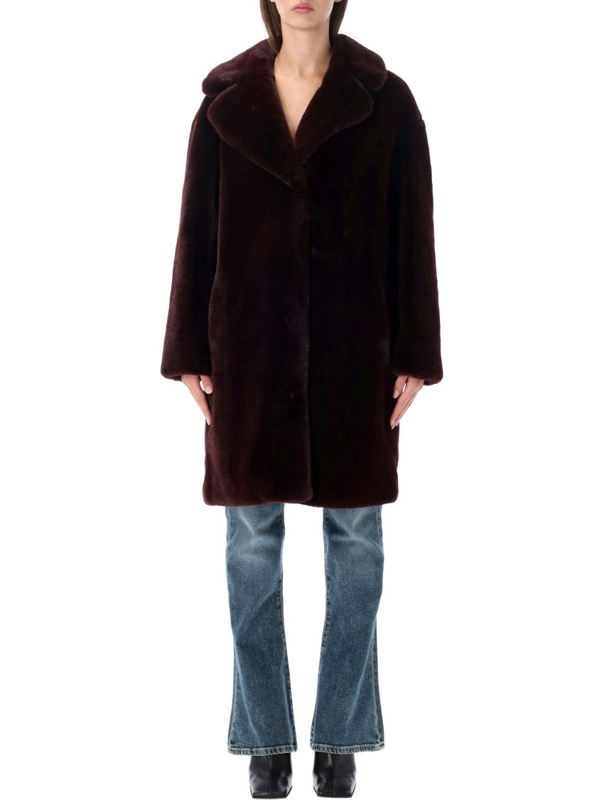 Stand Studio Camille Cocoon Plush Coat