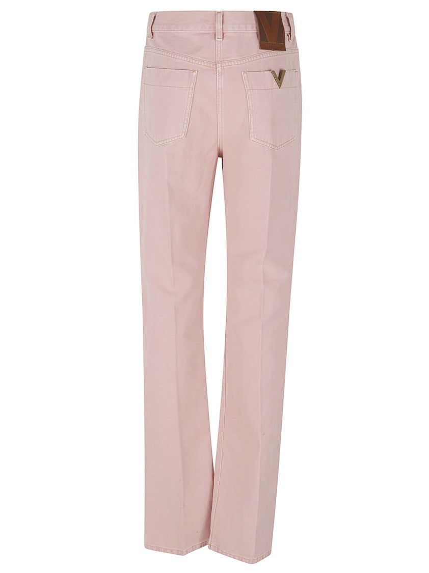 Valentino Garavani Mid-Rise Straight-Leg Jeans