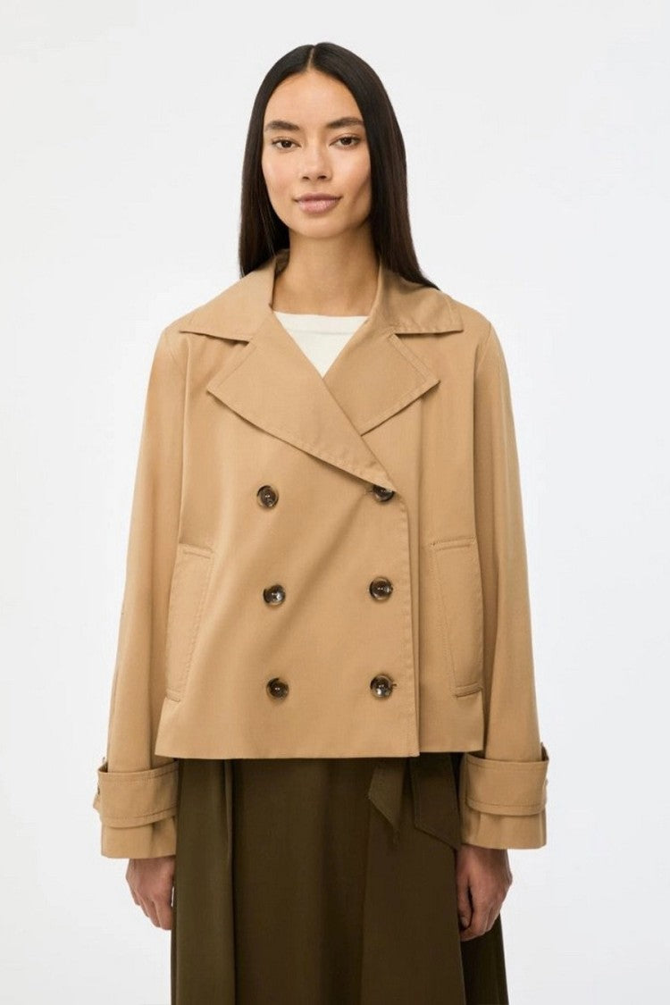 I Blues Camel Technical Nylon Zip-Up Jacket