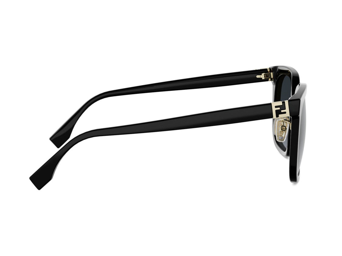 Fendi Fe40207f Gold Detail Oversized Square Sunglasses