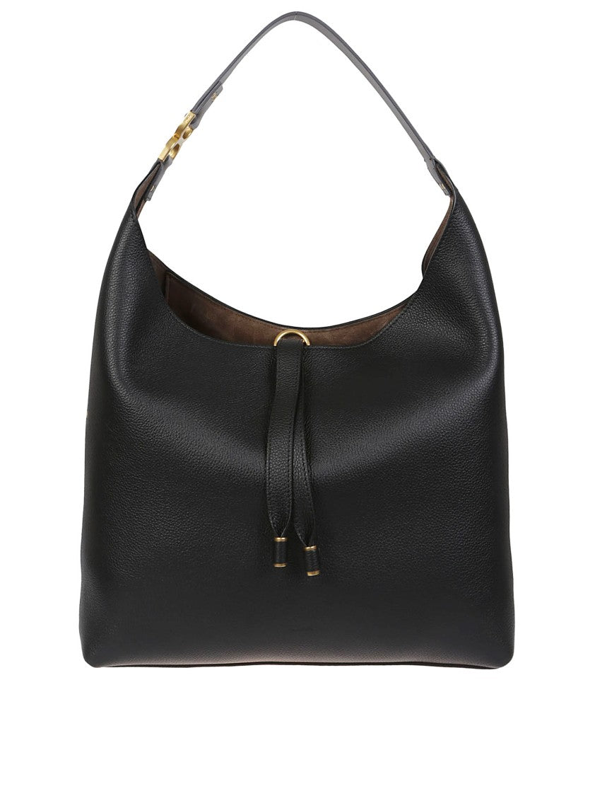 Chloé Textured Leather Handbag With Gold Hardware