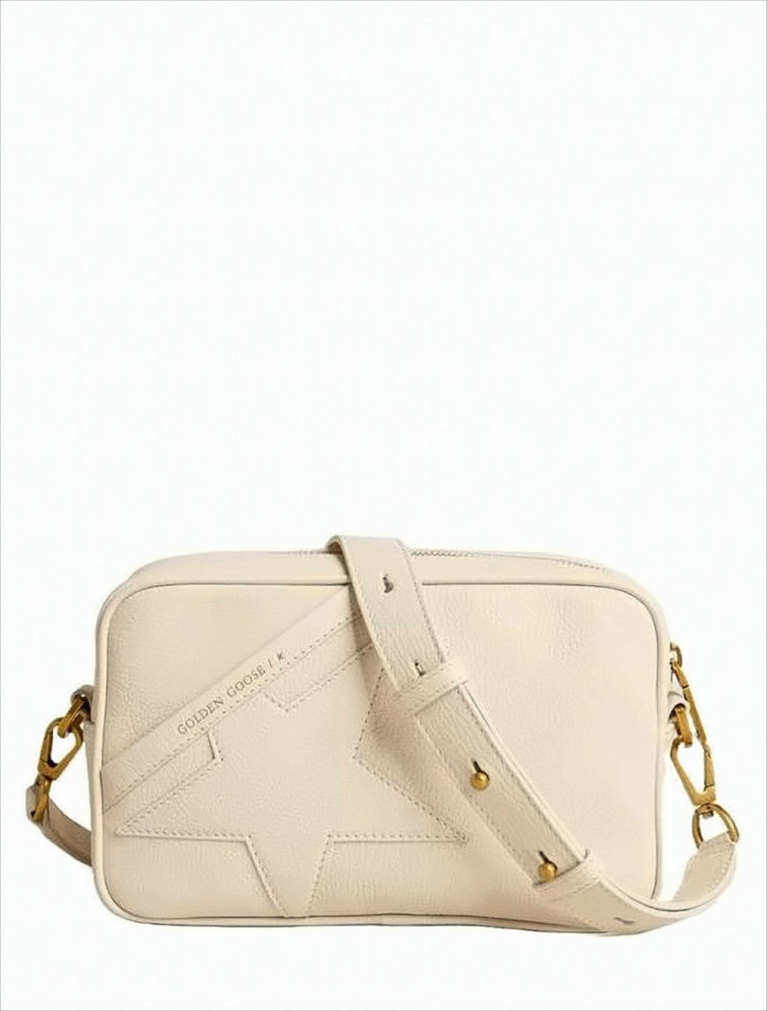 Golden Goose Textured Goatskin Leather Crossbody Bag With Embossed Star Design