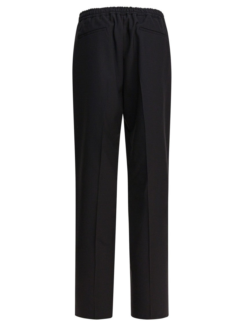 Valentino Straight Leg Trousers In Virgin Wool