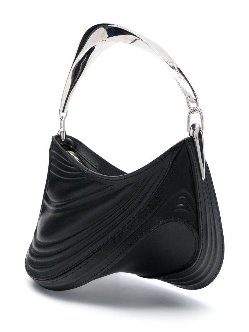 Mugler Spiral Curve 01 Embossed Tote Bag