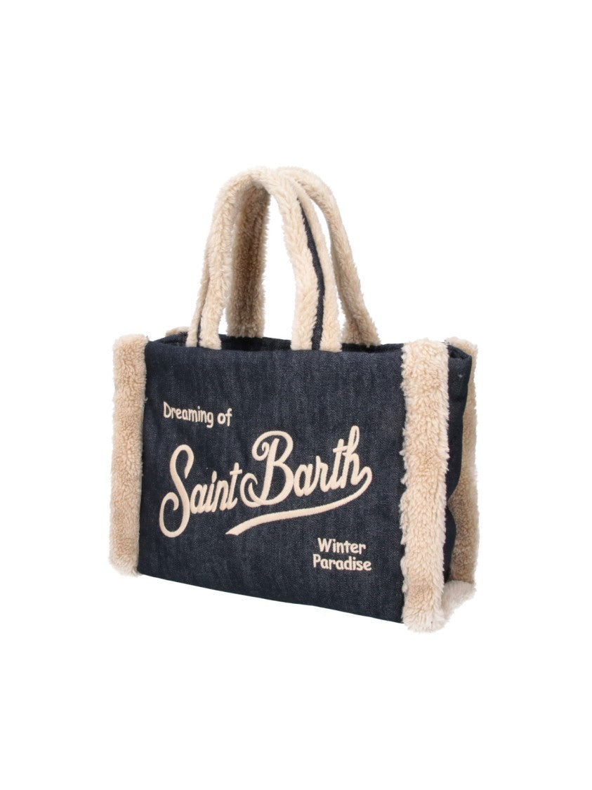 Mc2 Saint Barth Multicolor Colette Denim Tote Bag