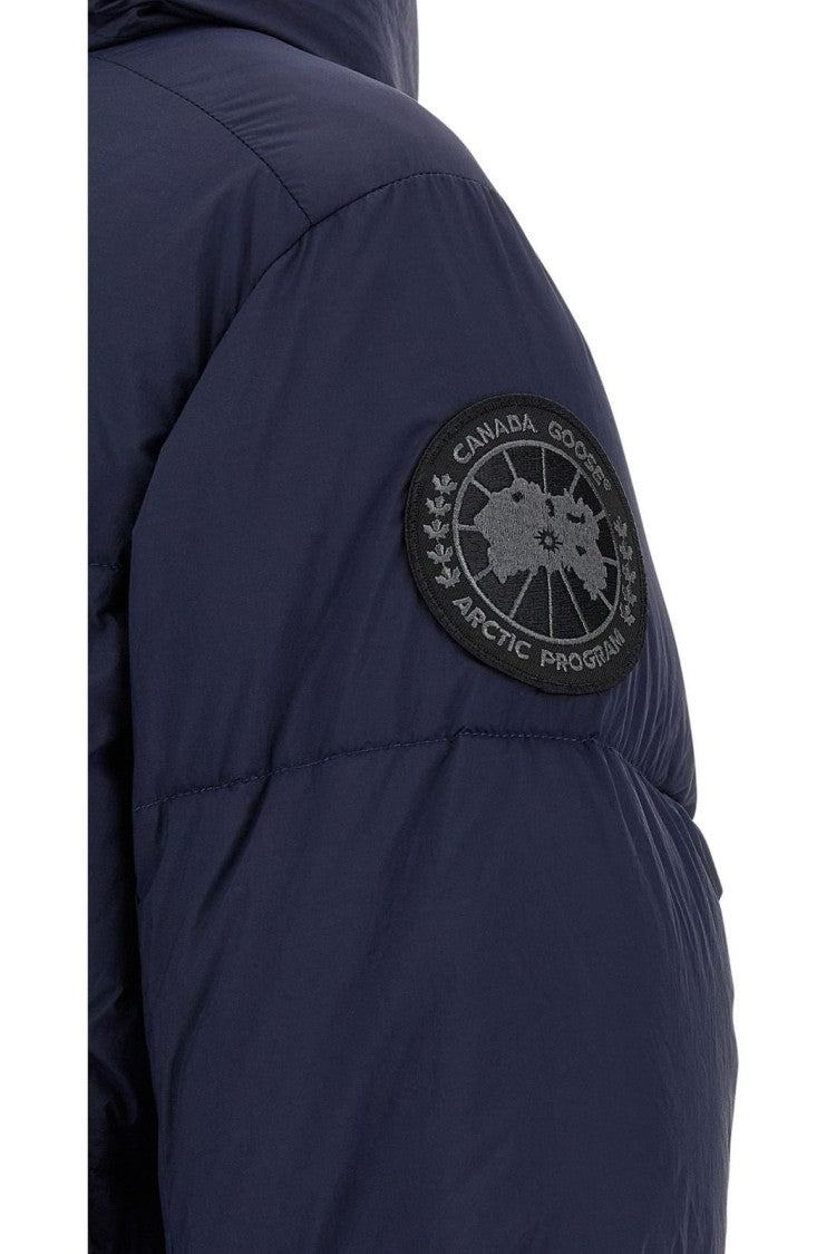 Canada Goose Black Classic Front-Zip Jacket With High Collar And Utility Pockets