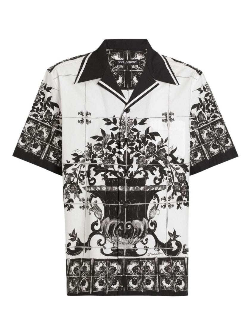 Dolce & Gabbana Floral Print Short Sleeve Shirt