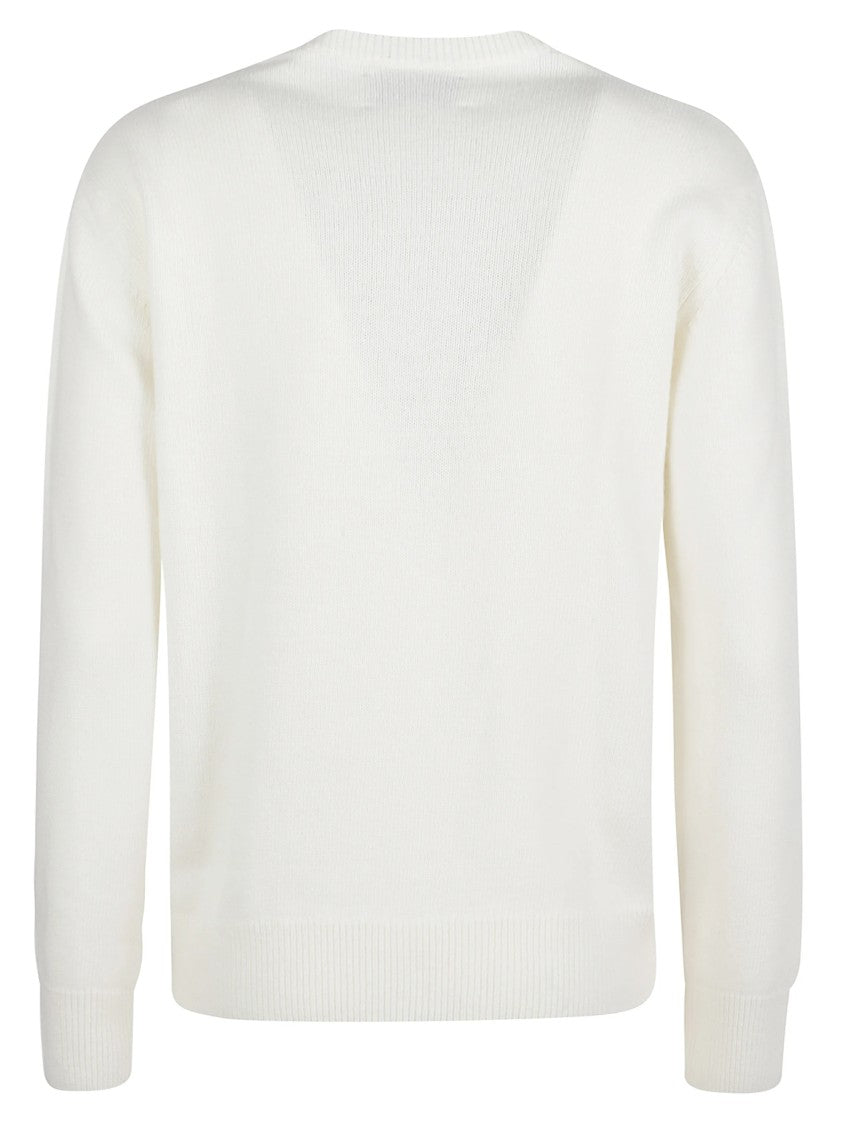 Mc2 Saint Barth Contemporary White Sweatshirt With Subtle Design Accents