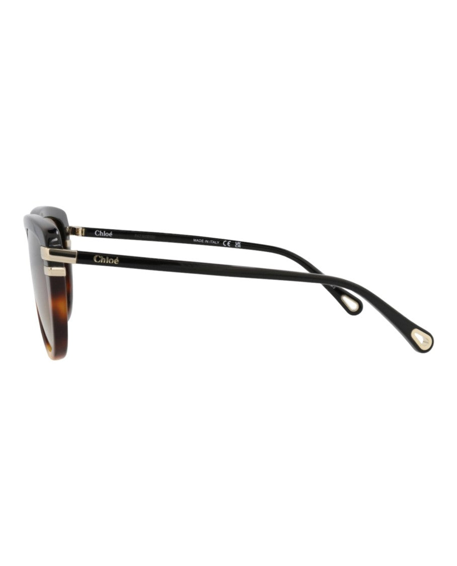 Chloé Square-Frame Recycled Acetate Sunglasses With Gradient Lenses