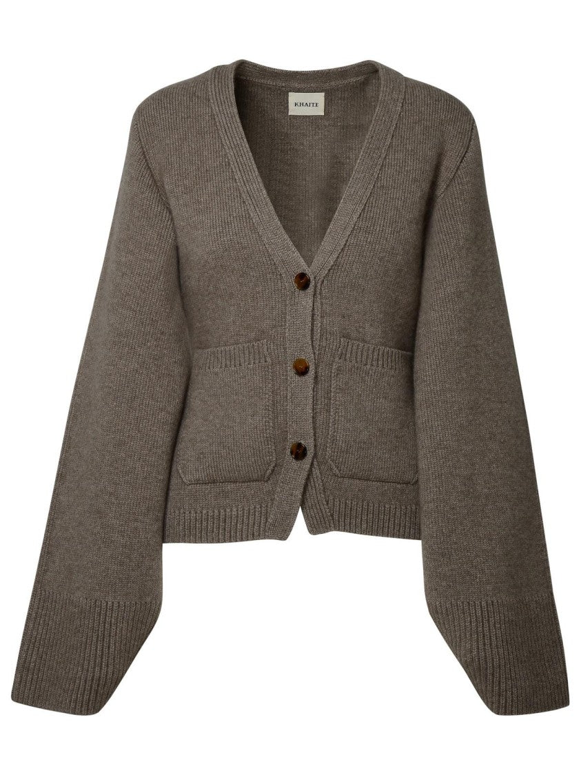 Khaite Camel Cashmere Icon Cardigan