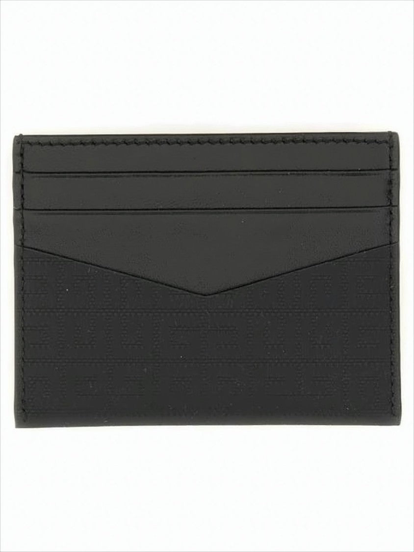 Givenchy Rectangular Black Cowhide Leather Card Wallet