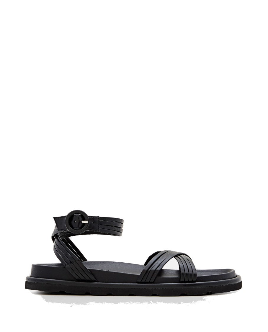 Gianvito Rossi Nappa Leather Sandals With Buckled Strap