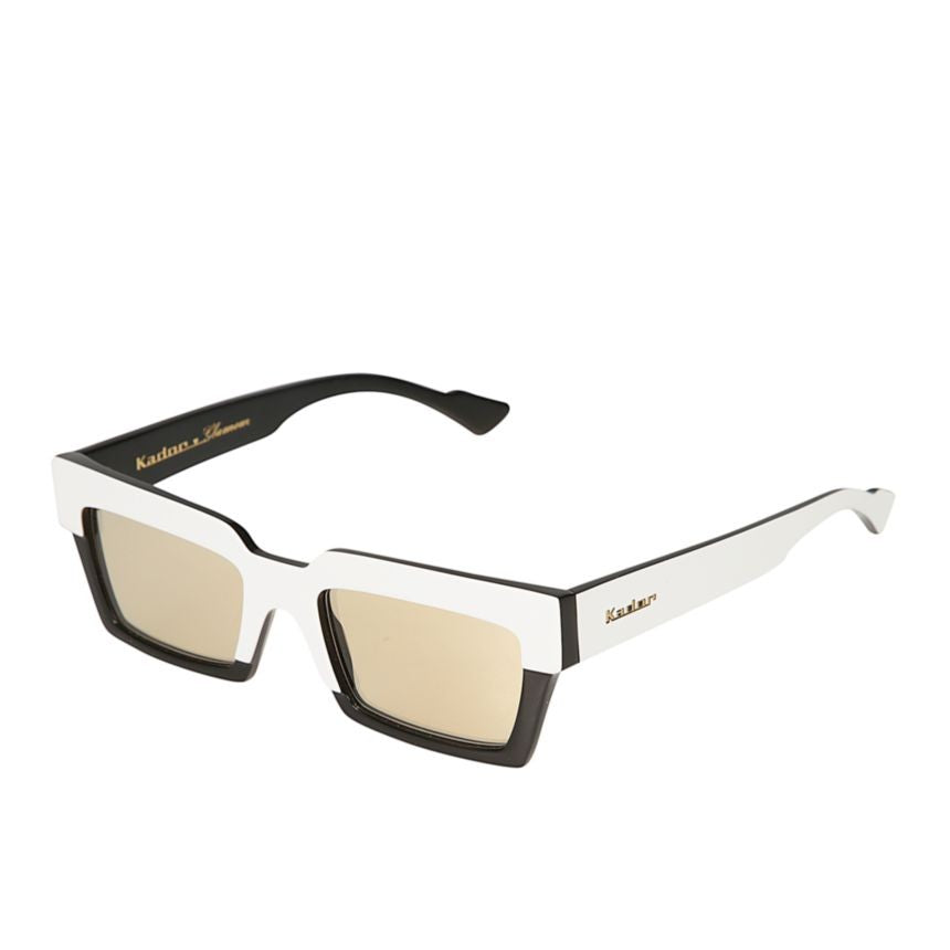 Kador Smart Bold Rectangular Black And White Sunglasses