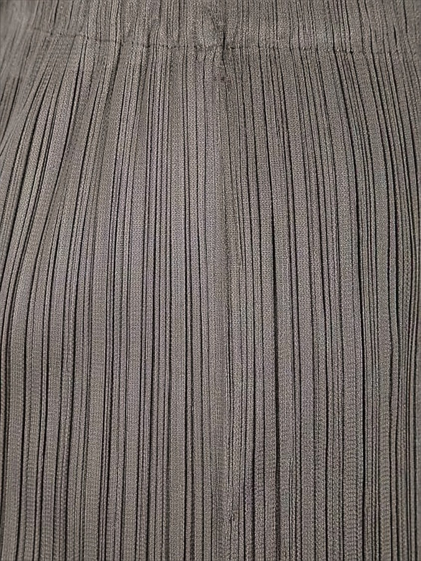 Pleats Please Pleated Design Straight Pants With Relaxed Fit