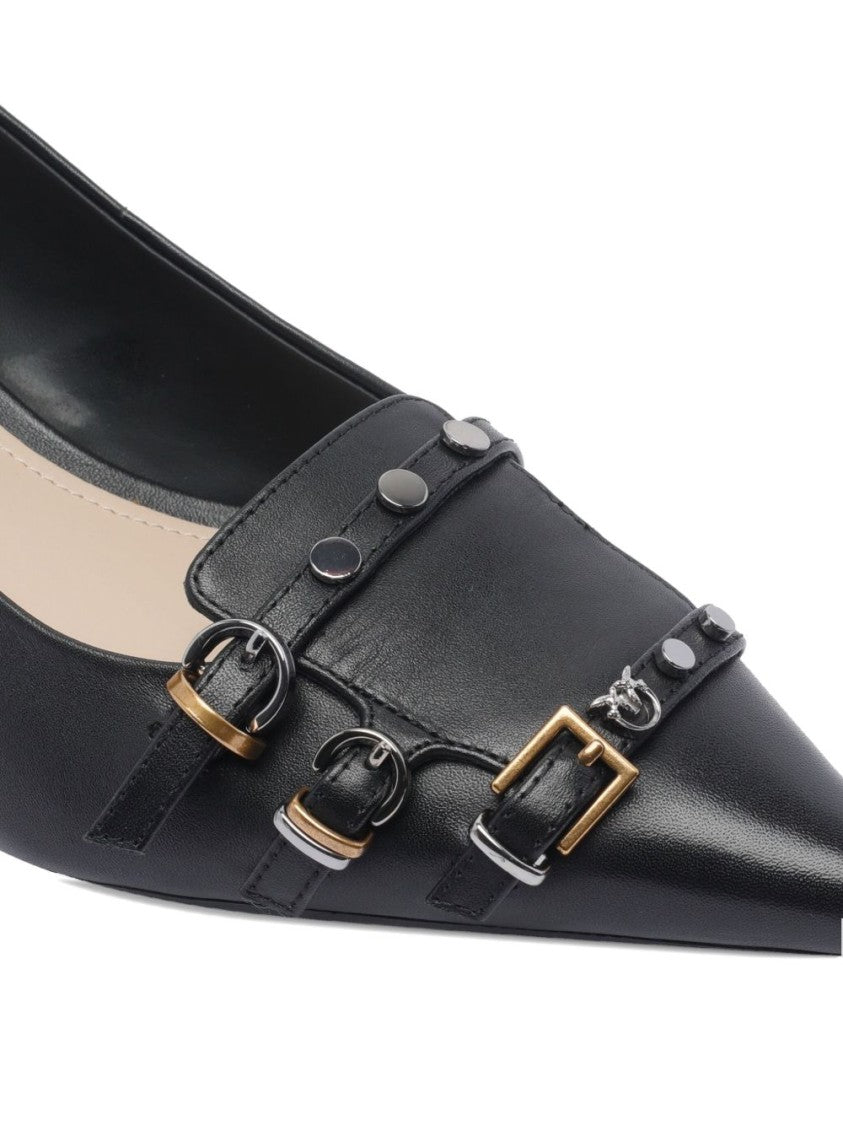 Pinko Pointed Toe Pumps With Decorative Buckles