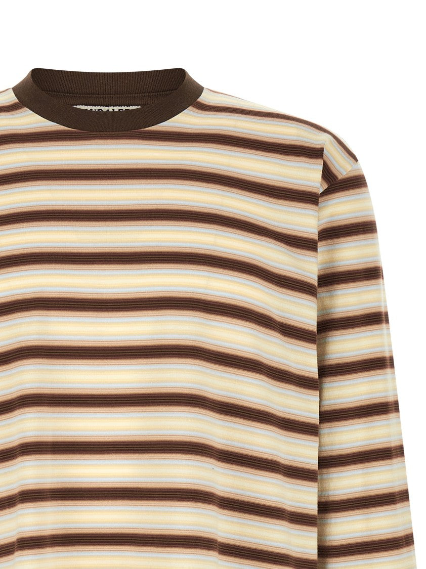 Auralee Gradient Stripes T-Shirt