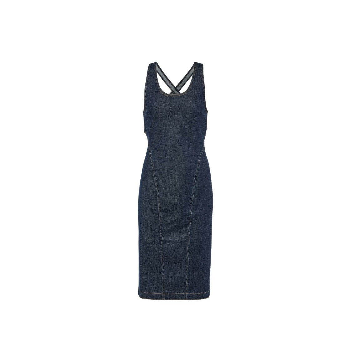 alaia denim dress Denim midi dress in blue - Alaia