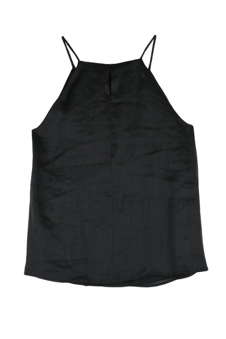 Max Mara Black Ramie Women Top