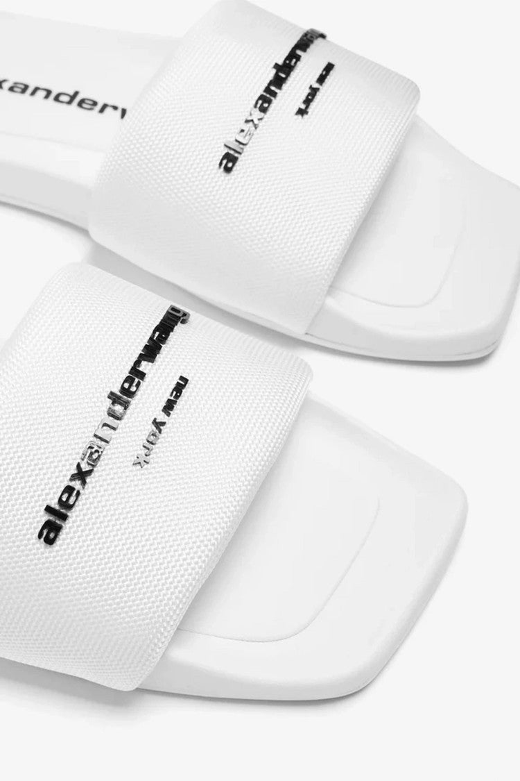 Alexander Wang White Leather Sandals