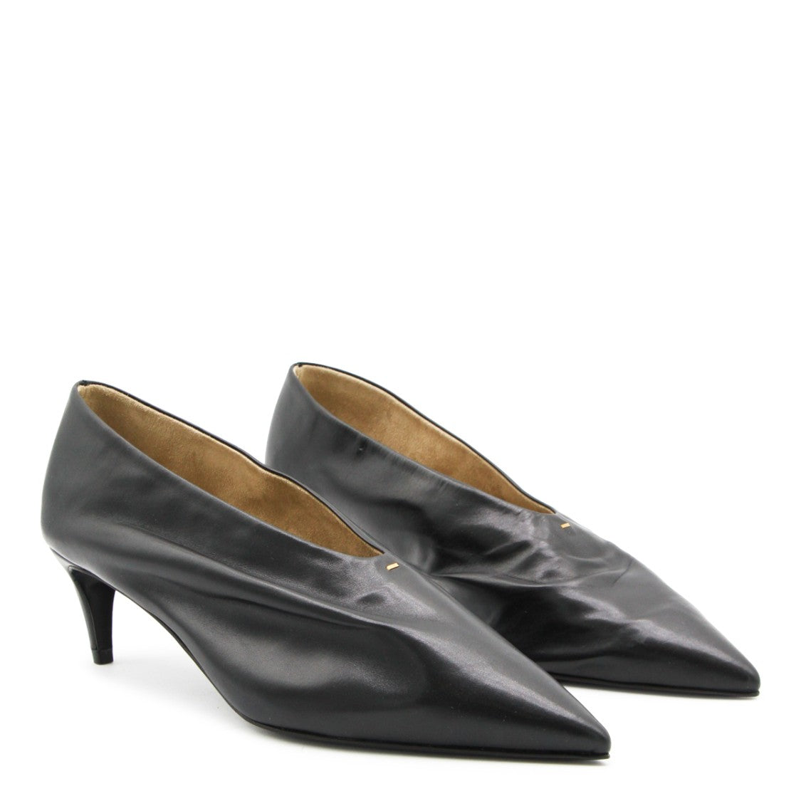 Khaite Black Miriam Stiletto Pumps