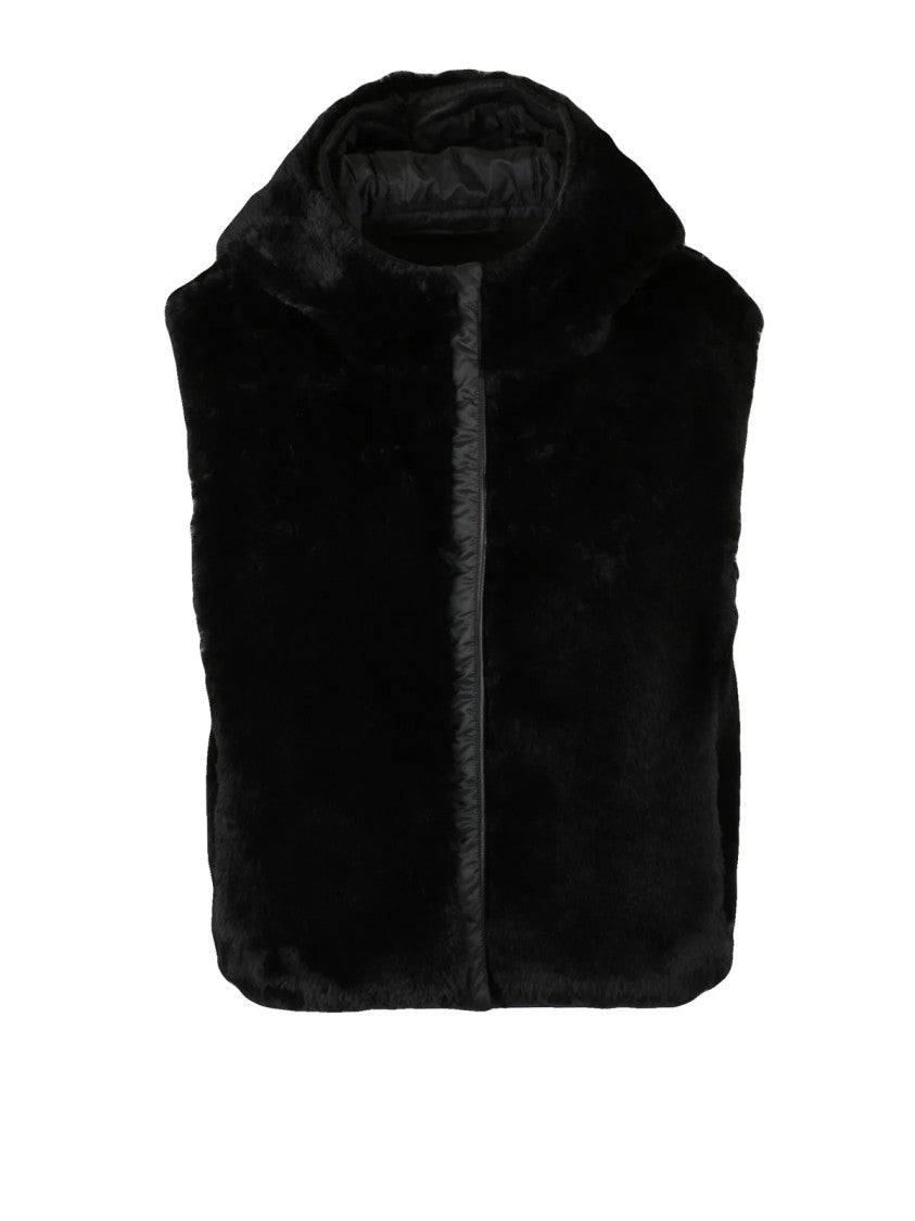 Max Mara Black Polyester Felix Vest