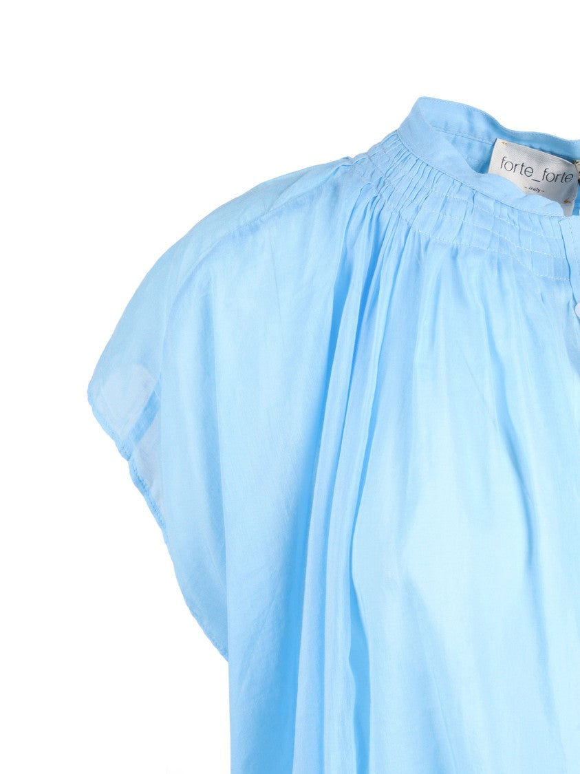 Forte Forte Sleeveless Voile Cotton-Silk Blend Shirt
