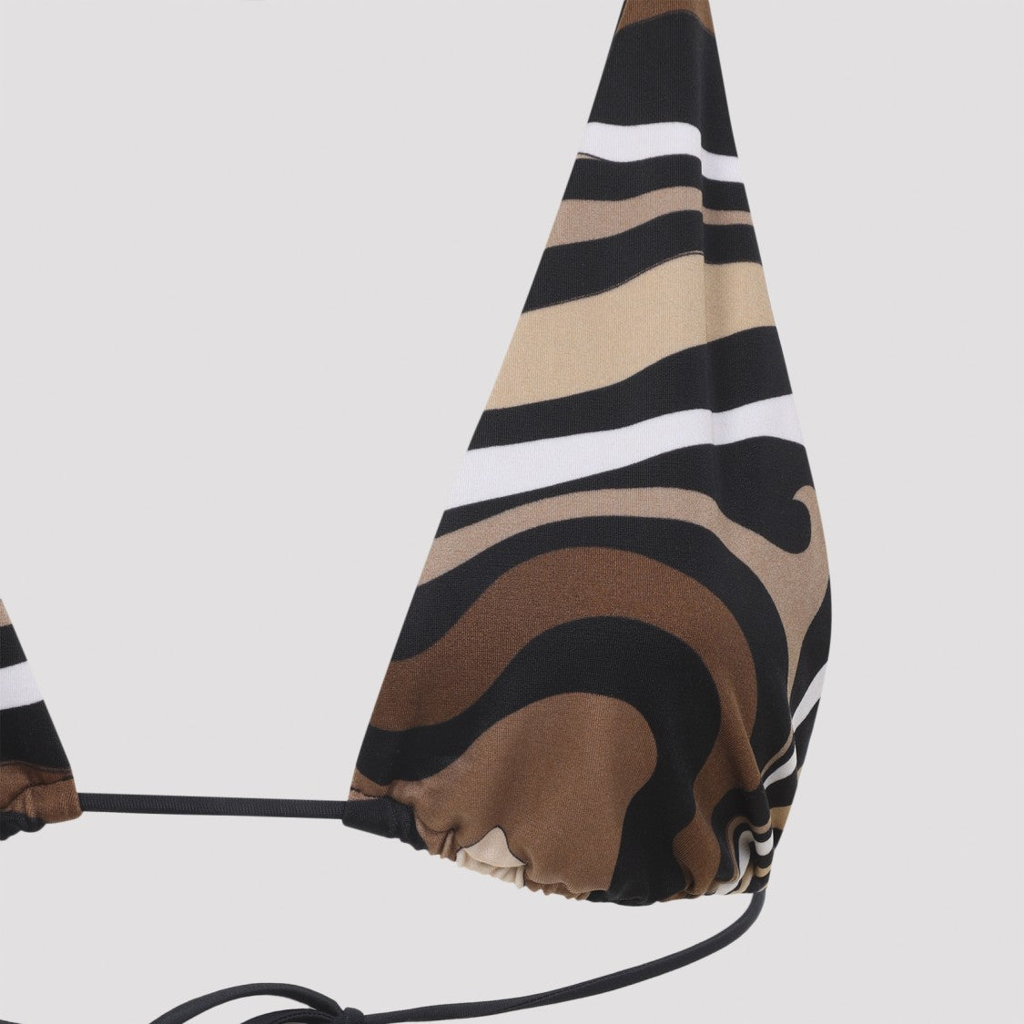 Pucci Abstract Triangle Swim Top With Adjustable Ties