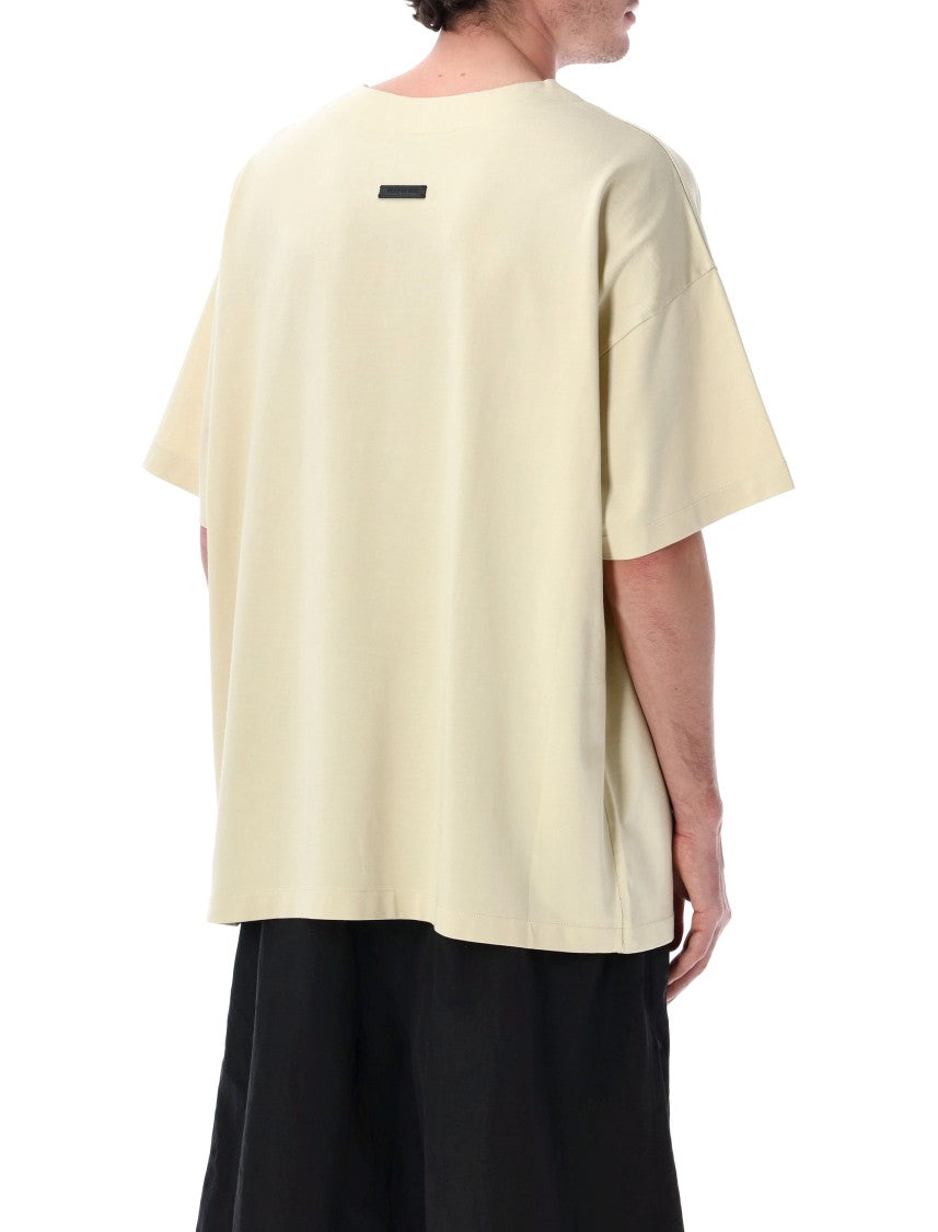 Fear Of God Clean Neck Stone Wash Cotton T Shirt