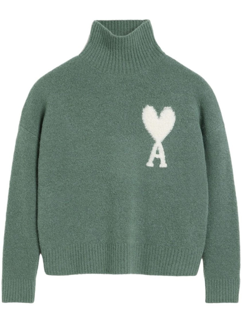 Ami Funnel Neck Sweater