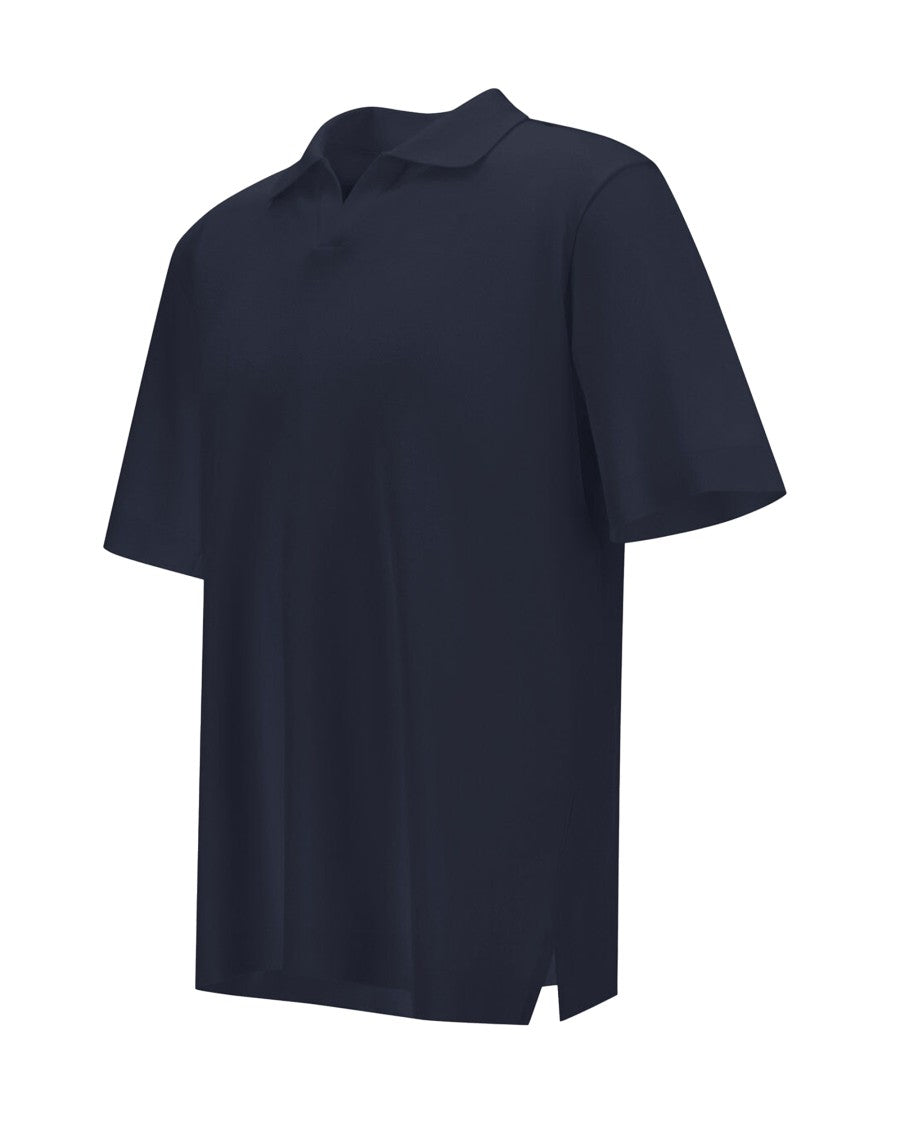 Herno Double-Layered Cotton Piquet Polo With Ribbed Detailing