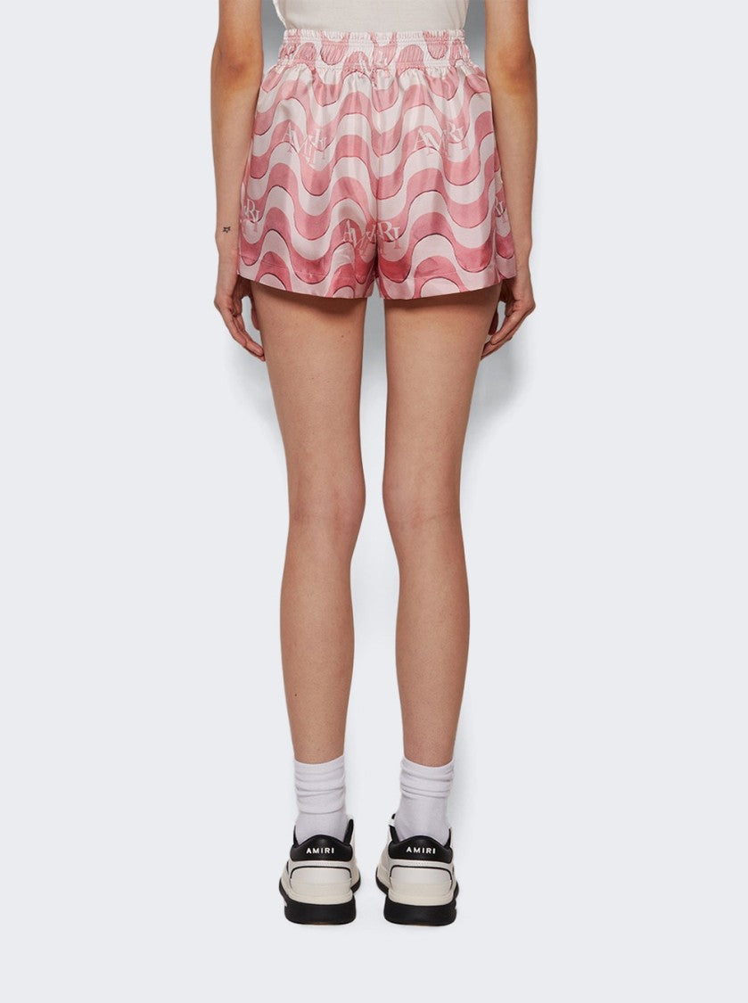 Amiri Staggered Wave Shorts Flamingo Pink