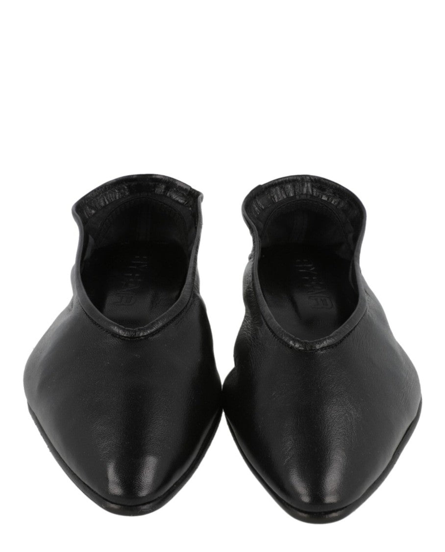By Far Carre Leather Flats